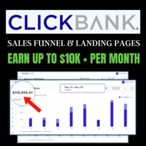 I will make clickbank affiliate marketing sales funnel landing page website
